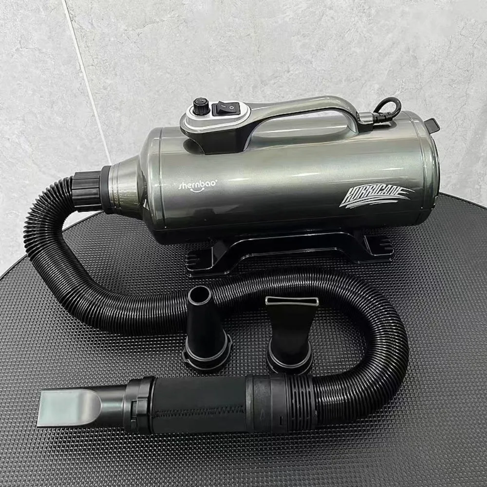 Shernbao Pet Hair Dryer 2200W Dual Motor Quiet Grooming Blower for Large Dogs Low Noise Infinitely Variable Speeds Dog Supplies