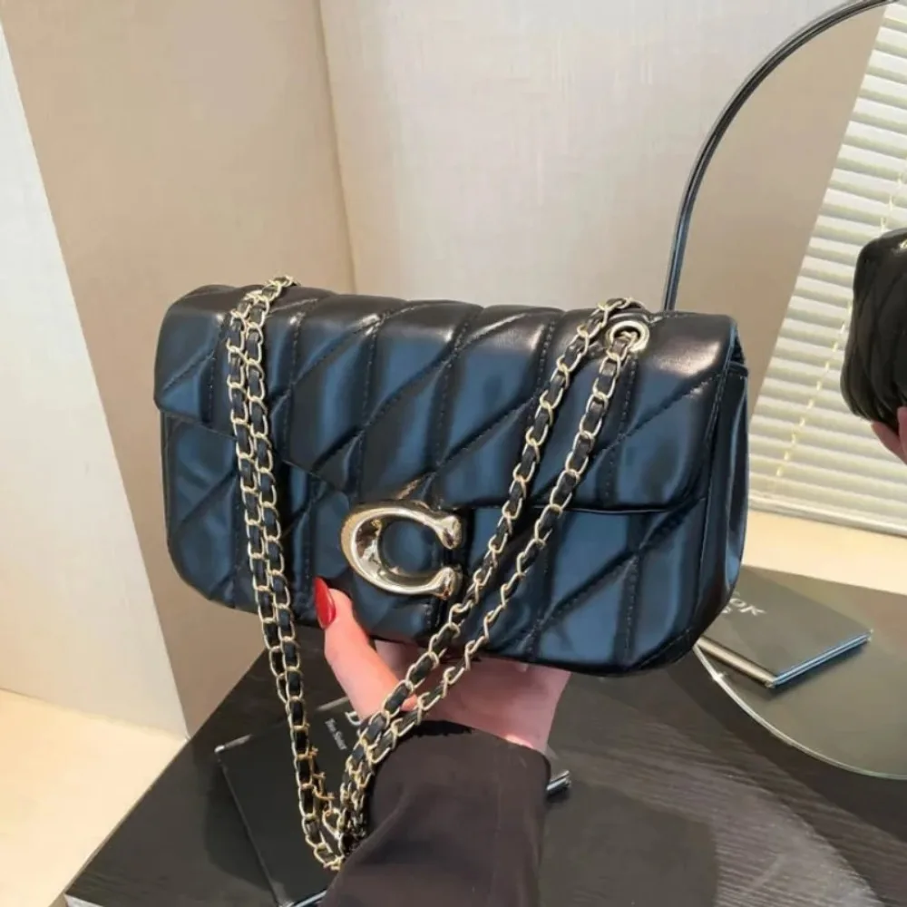 2025Small Fragrant Wind Bag Handbag Rhombic Chain Bag 2026 New One-shoulder Messenger Bag Joker High Sense Small Square Bag Tide view 4