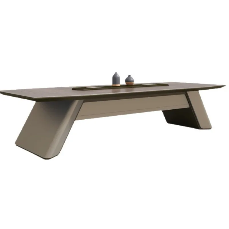 Large business conference table meeting room 3.6 4.8 6 meters long strip table