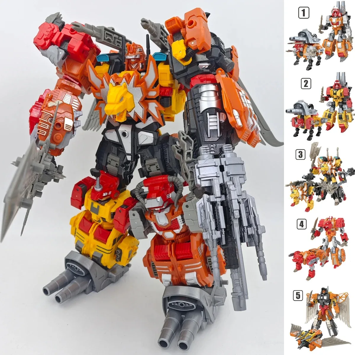 

TENGYANG 30CM Predaking Transformation 6 IN 1 Predacons 5 IN 1 Action Figure NO BOX