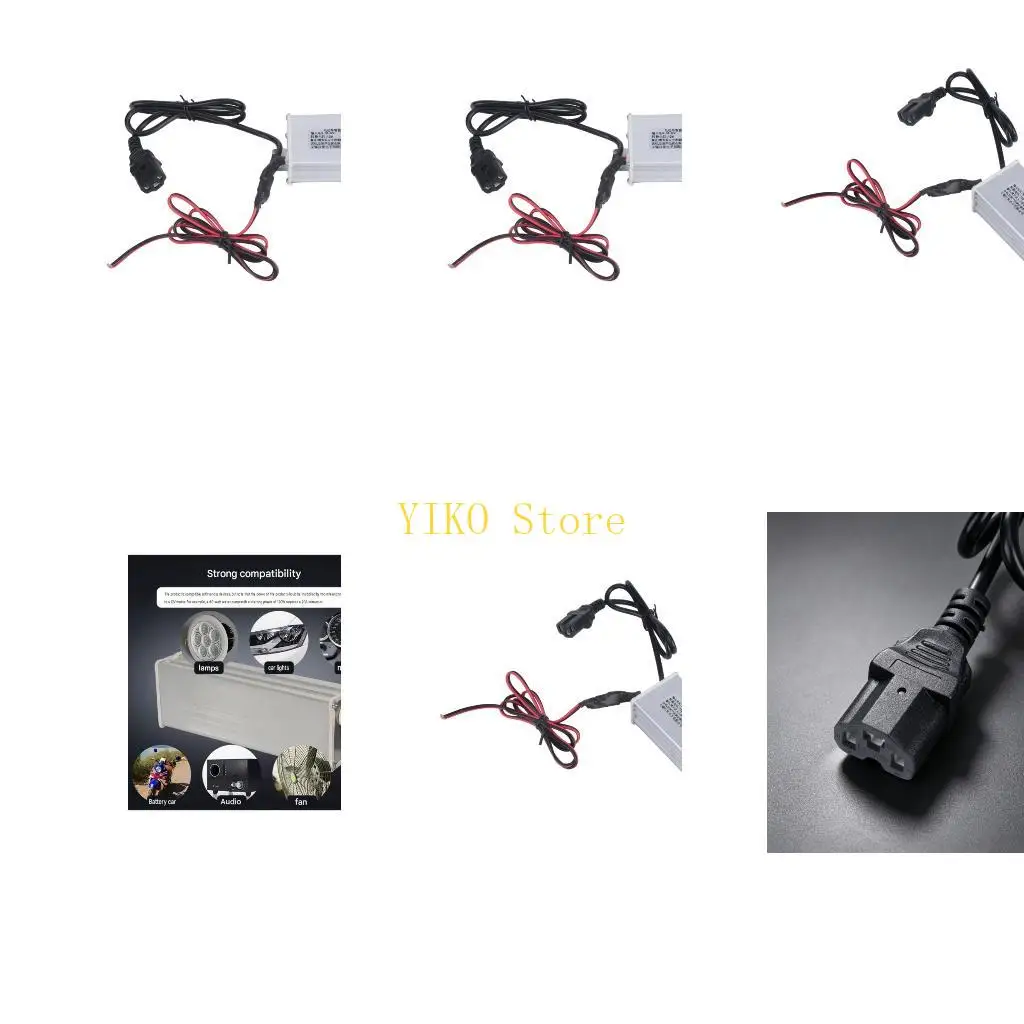 K32C DC36V-72V to DC12V 10A Regulator Bucking Converter for Electric Bike and Scooter Accessories, Aluminum Housing Power Module