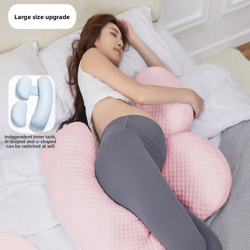 الأمومة وسادة الحمل الجانب النائم البطن دعم وسادة انفصال الخصر والذراع دعم وسادة للجسم كامل للحوامل