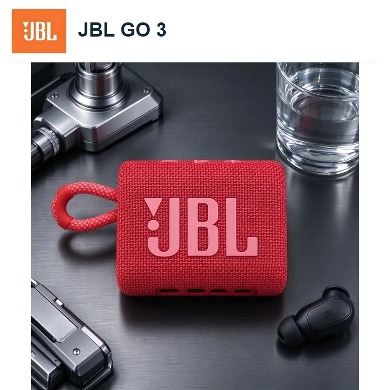 JBL GO3 Shower Beach Travel Speaker With Stable Bluetooth Connection