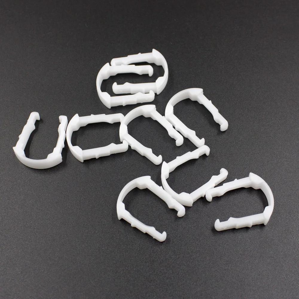 50 Pcs Accessories Fits Car Gasoline Filter Clip Fuel Pipe U Retainer Clips