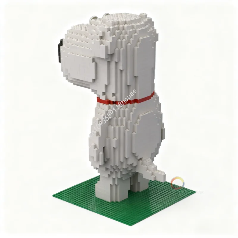 2228 шт. MOC Family Guy Brian Грифань Скульптуры Модель Строительные блоки Архитектура Детские игрушки для рукоделия креативные рождественские подарки