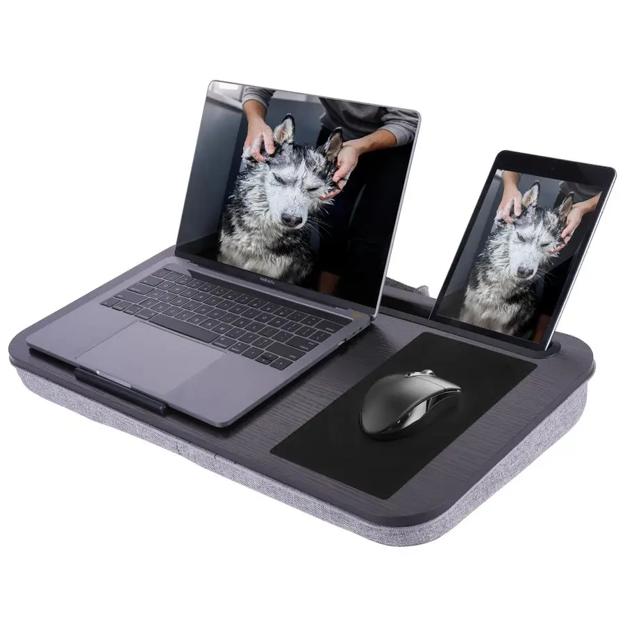 

New Laptop Lap Desks for Adults, Fits Up to 17.3 Laptops, Portable Laptop Desk for Bed, MultiFunctional Bed Desk with Mouse Pad,