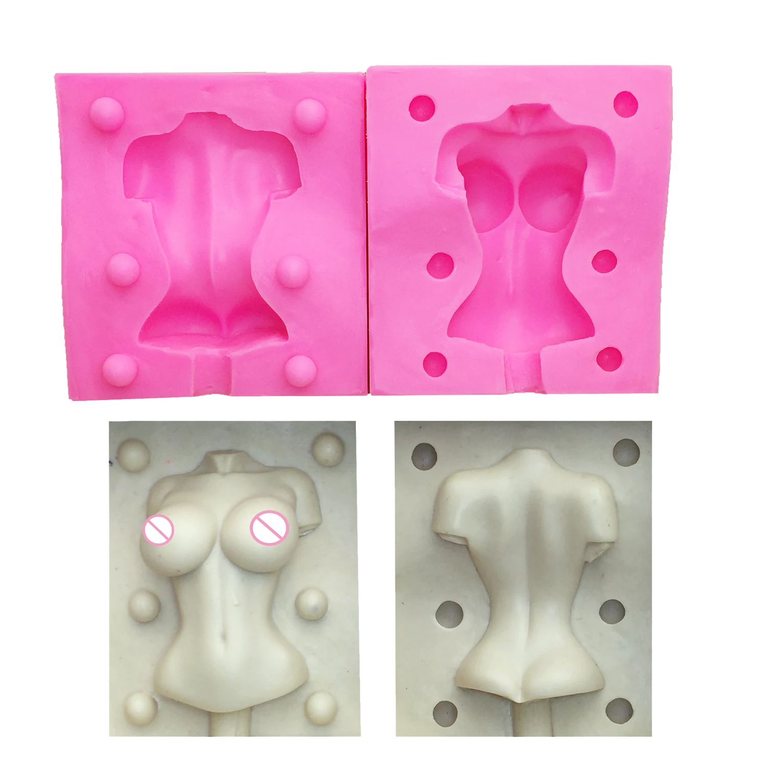 Human body female Silicone Mold Circular Moon Face Fondant Chocolate Cake Decorating Tool DIY ClayHuman Body Mold
