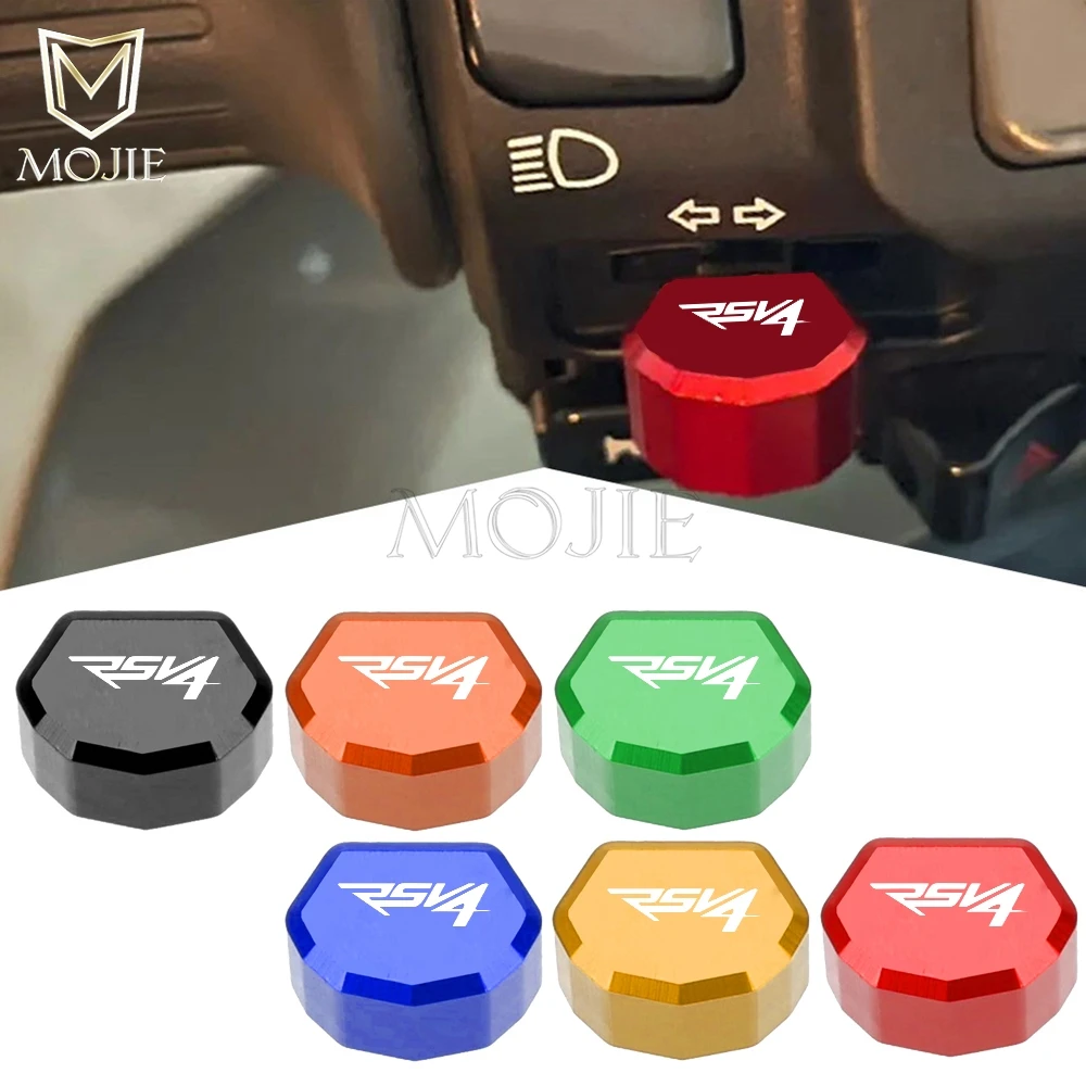 

For APRILIA TUONO V4 V4R 1100/RR RSV4 RSV 4 Factory RSV4R RSV4RR 2009-2025 Motorcycle Switch Button Turn Signal Switch Key Caps