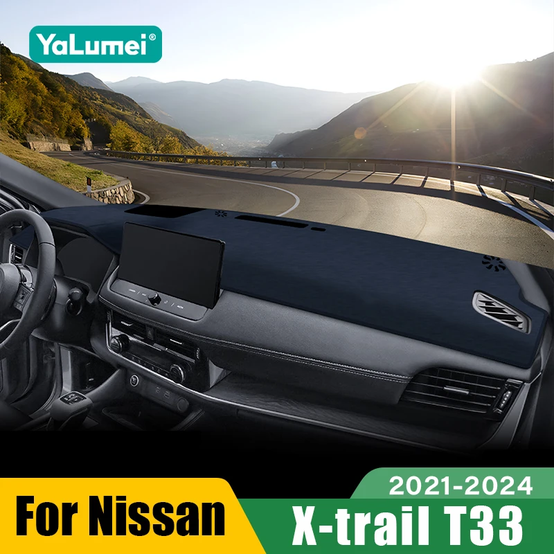 

For Nissan X-trail T33 Xtrail 2021 2022 2023 2024 Car Dashboard Sun Shade Cover Instrument Desk Non-slip Mat Accessories