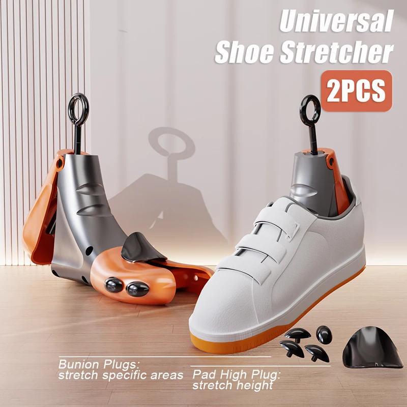 Repacego 2Pcs Shoe Stretcher Shoe Trees Professional Unisex Women Men Adjustable Length Width High Low Top Shoes Extender Keeper