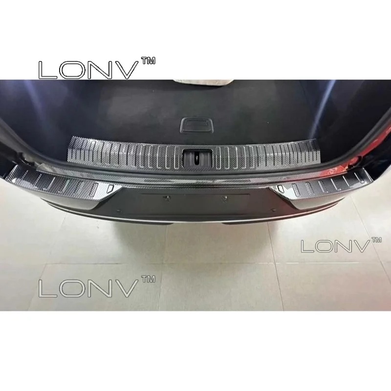 Car Trunk Door Sill For Esteo Exlantix ET8 2026 2027 Car ABS CarbonThreshold Guard Plate Sticker Trunk Bumper Accessories