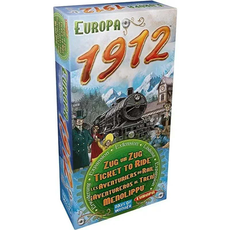 Ticket To Ride Europa 1912 Gioco da tavolo EXPANSION Train Gioco di strategia per l'edificio di percorsi Gioco di carte da gioco per feste Gioco da tavolo Plot