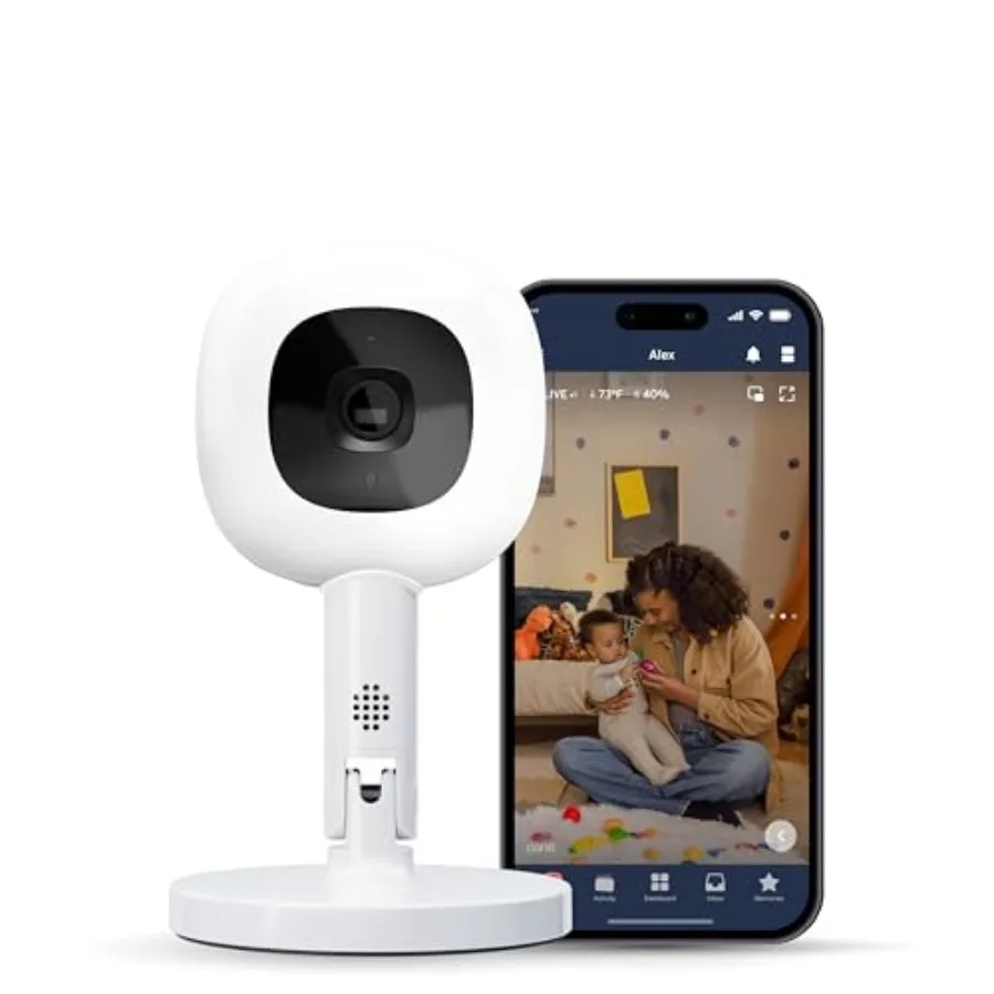 

Умная видеоняня Nanit Pro с гибкой подставкой - Wi-Fi камера 1080p, датчик отслеживания сна, дыхания и движения, двусторонняя аудиосвязь