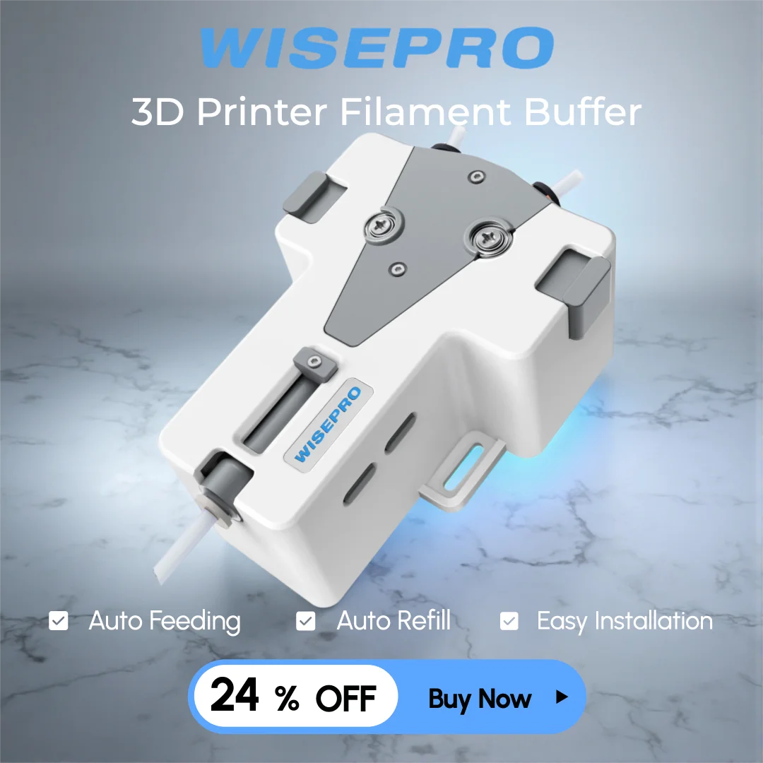 3D Filament Buffer for 1.75mm PLA/ABS, Automatic Backup Spool Refill, Continuous Printing, No Stop Solution for Long Projects