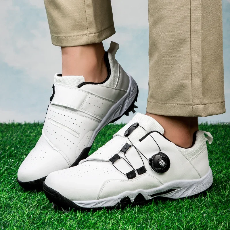 Professzionális Golf cipők spikes Golf Surranó számára férfiak Lakályos Séta footwears Fényűzés edzőterem Surranó