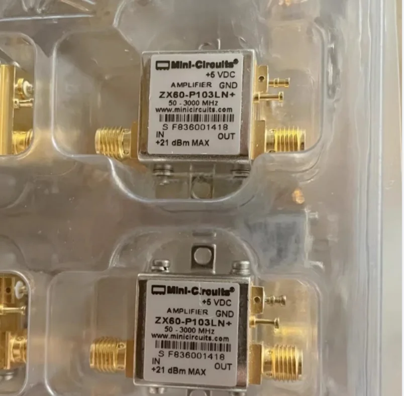 ZX60-P103LN+ Frequency 50MHz~3GHz Gain 6.9dB Noise coefficient 1dB Operating voltage 5V
