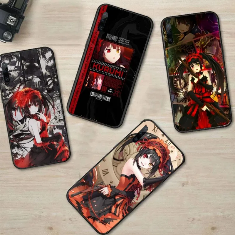 DAL KURUMI TOKISAKI Phone Case for Huawei P50 P40 P30 Pro Lite P Smart 2021 2019 Magic 3 Black Soft Phone Cover Funda