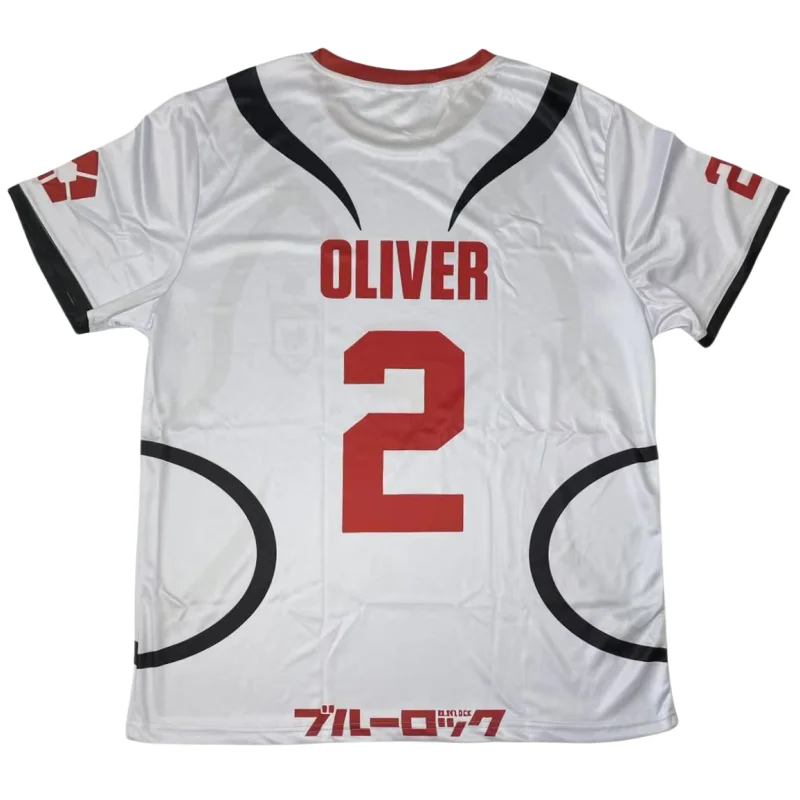 Anime Blue Lock Aiku 셔츠 코스프레 의상 # 2 일본 U20 아이쿠 축구 유니폼 올리버 아이쿠 축구 훈련 티셔츠 3D 인쇄