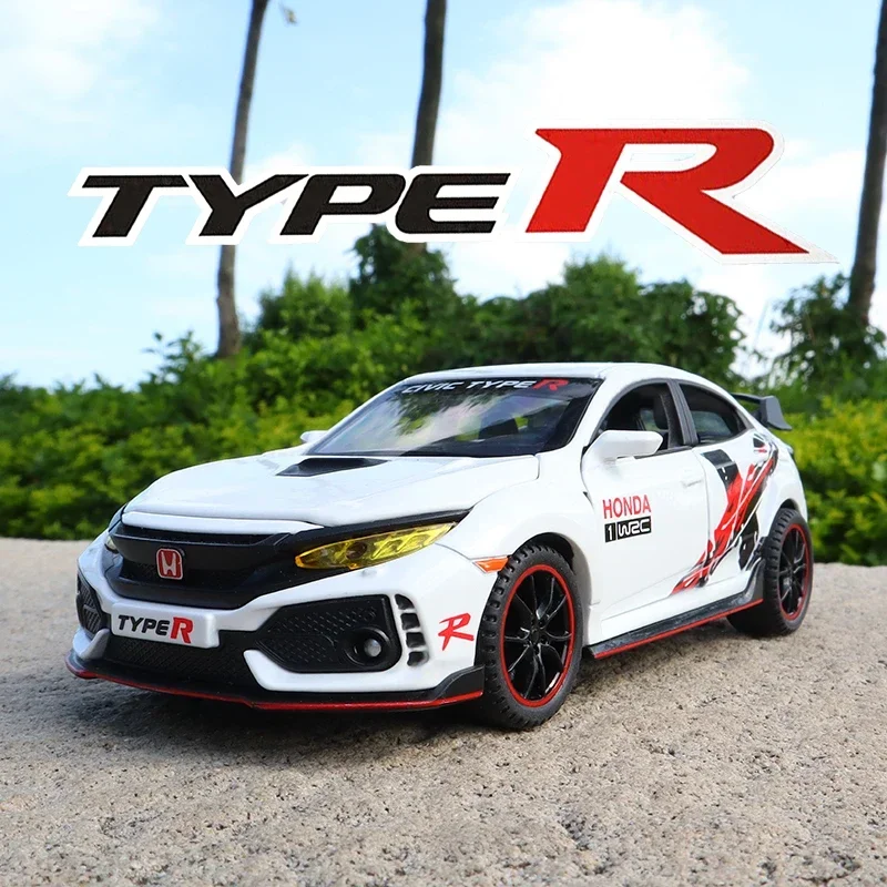 

1:32 HONDA Limited Edition CIVIC TYPE-R Diecasts Toy Vehicles Metal Car Model Children Gift Fashion Ornament Collection Gift