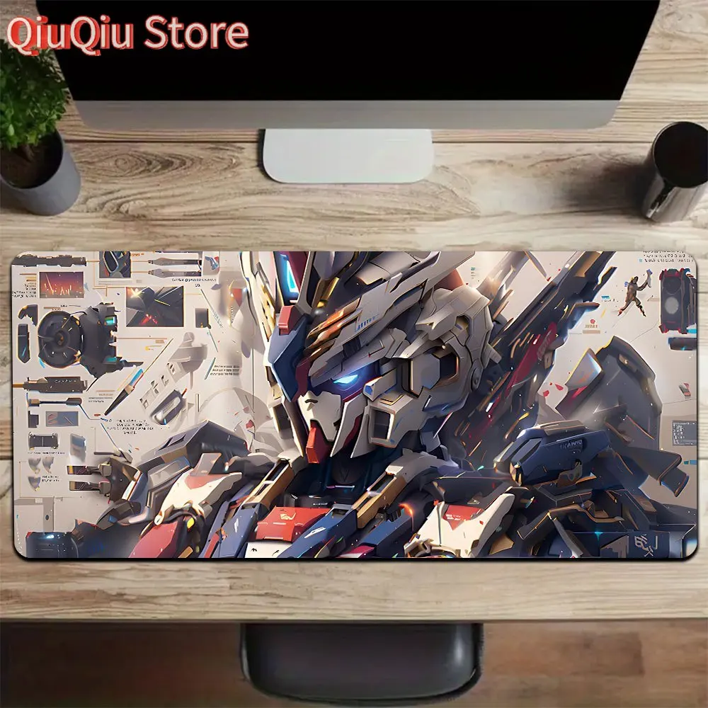 Blueprint Style Gundam Close Up Gaming-Mauspad, wasserdichte, rutschfeste Schreibtischunterlage