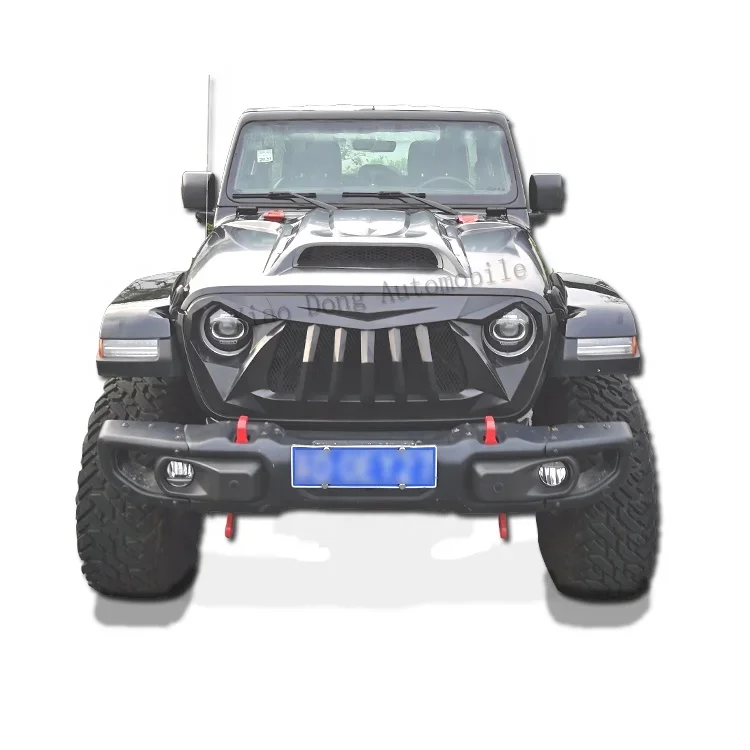 Modified Car Accessories  Engine hood cover For Jeep wrangler JL 2018 2019 2020 2021 2022