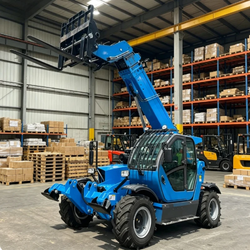 Customized 4000kg Diesel Telehandler Forklift Mini Telescopic Handler Forklift Loader Telescopic Fork Lifting Truck