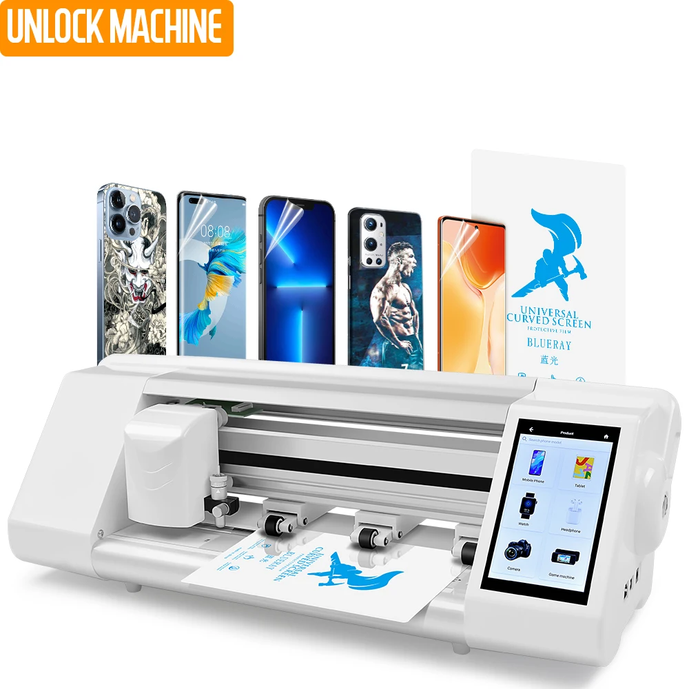 Unlimited Intelligent Cell Phone Screen Protector Cutting  Cutter Mobile Cover Sticker Skin Graph Plotter