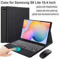 Funda para Samsung Tab S6 lite de 10,4 pulgadas, funda para teclado Bluetooth para Galaxy Tab S6 lite SM-P620/P625/P613/P619/P610/P615/P617