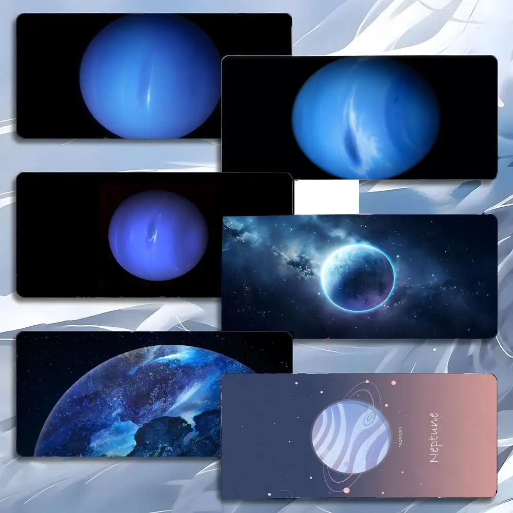 planet mysterious N-Neptune Mouse Pad Mousepad Large Gaming LockEdge Thickened PC Table Desk Mat