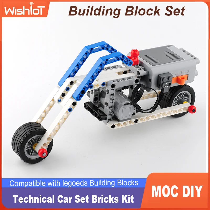 Bricks Kit AA Battery Box M Motor Technical MOC Motorcycle Set Compatible with legoeds Building Blocks 8883 8881 Power Group Toy
