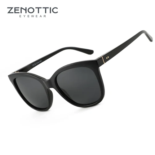 ZENOTTIC 2024 gafas de sol polarizadas de mariposa para mujer, gafas de sol de protección UV400 para mujer, gafas de sol cuadradas de gran tamaño a la moda ZS2227