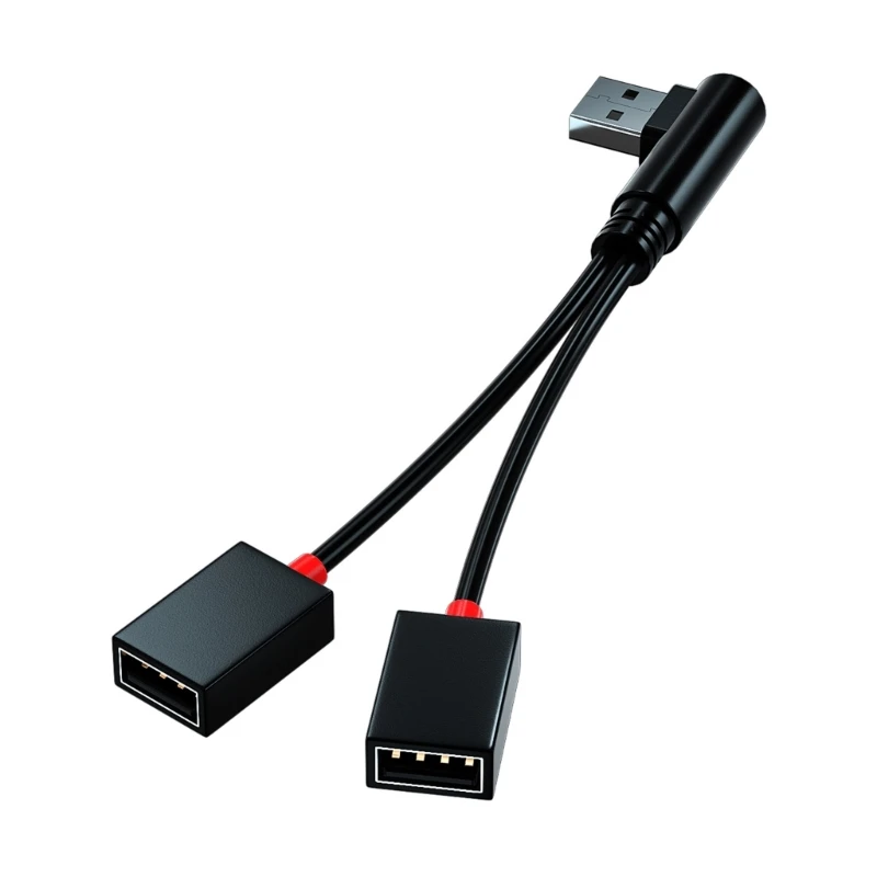 USB-кабель OTG 2 в 1, USB-разветвитель с двумя выходами, кабель для быстрой зарядки для iPhone, Huawei, Samsung, Xiaomi, шнур для зарядного