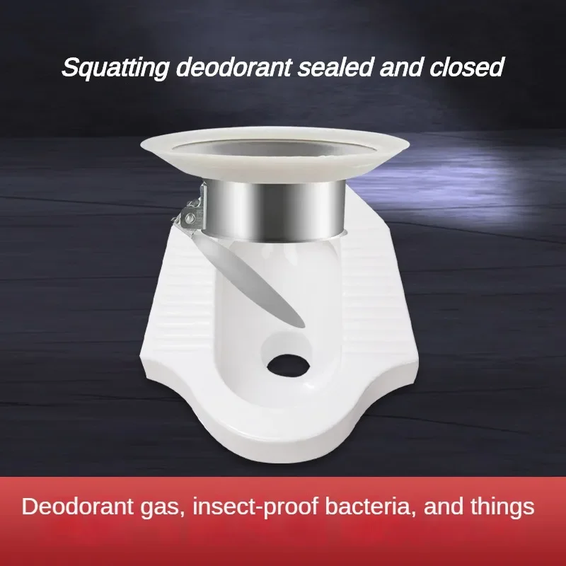 Toilet Deodorizer Stopper Squatting Pan Anti-smell Plug Sewer Pipe Anti-blocking Cover Sewage Overflow Bathroom Fitting