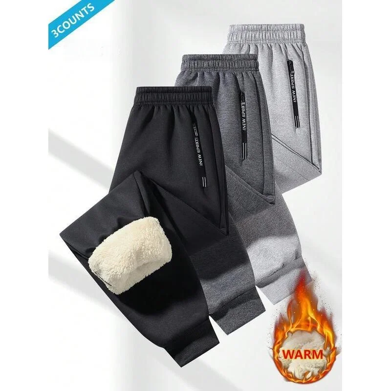 Men's Casual Wool Pants Straight Leg Zipper Design Fashionable Neutral Style Comfortable Fit Summer Collection