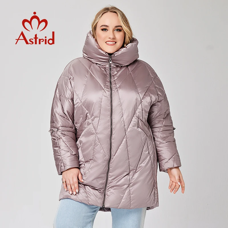 Aster D-chaqueta de invierno para mujer, Abrigo acolchado cálido con capucha y cremallera, Parka gruesa a la moda, prendas de vestir, W002, 2022