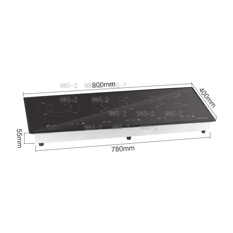 Undermount Hidden Induction Cooker, 3000W Single Double Burner Invisible Built-In Cooktop