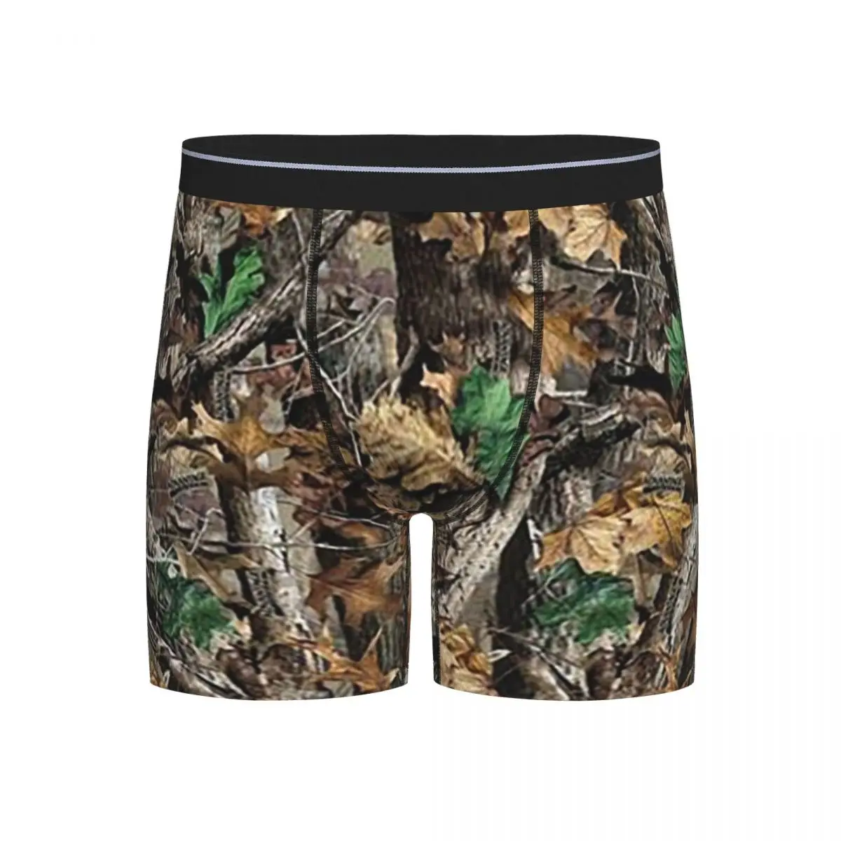 

Long Boxer Underpants Shorts Real Tree Camouflage Panties Male Ventilate Underwear for Homme Man Boyfriend Gifts