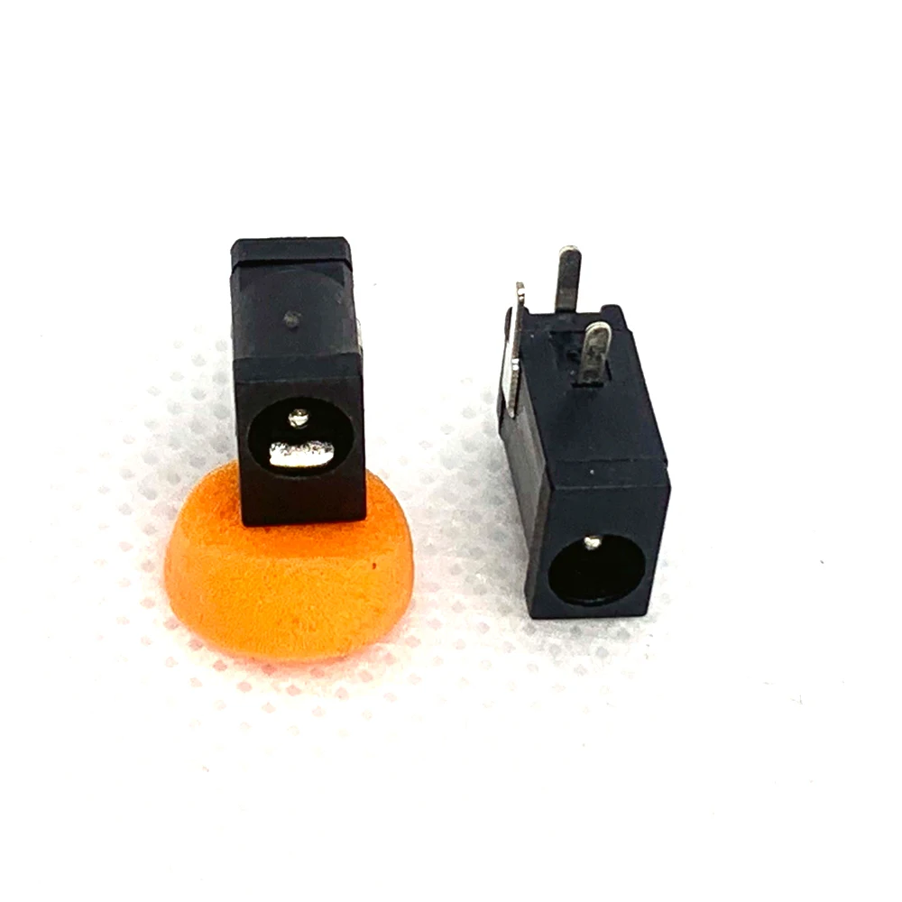 10Pcs Hot Sales High Quality DC-002 0.3A 50V Black DC Power Jack Socket Connector DC002 3.5*1.3mm 1.3 socket Toy connector