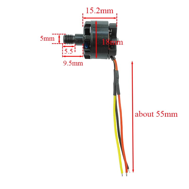 Mini 1306 BLDC 3-phase Brushless Motor DC 11.1V 3S  3000KV High Speed Brushless Engine