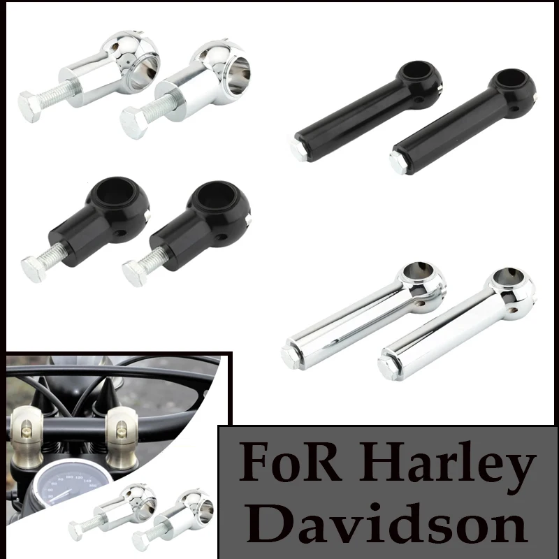 

FOR Harley Davidson Cruisers Choppers Motorcycle Handlebar Clamp Riser Rise Bar Mount 2Inches 3Inches 4Inches 5Inches 25MM