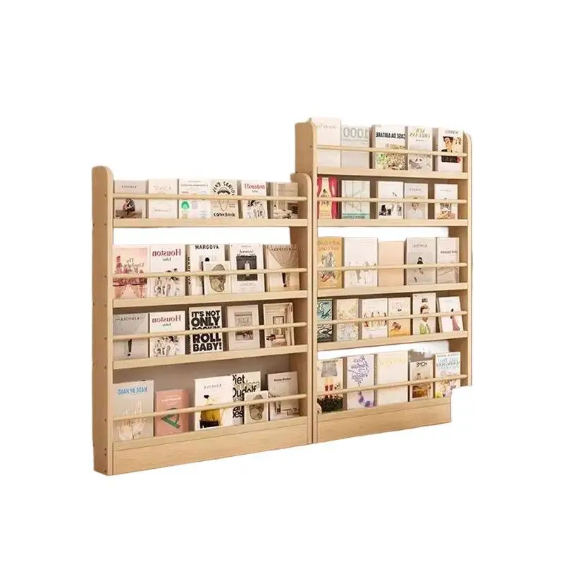 Integrated wall ultra-thin crevice bookcase, household multi-layer picture book storage shelf c