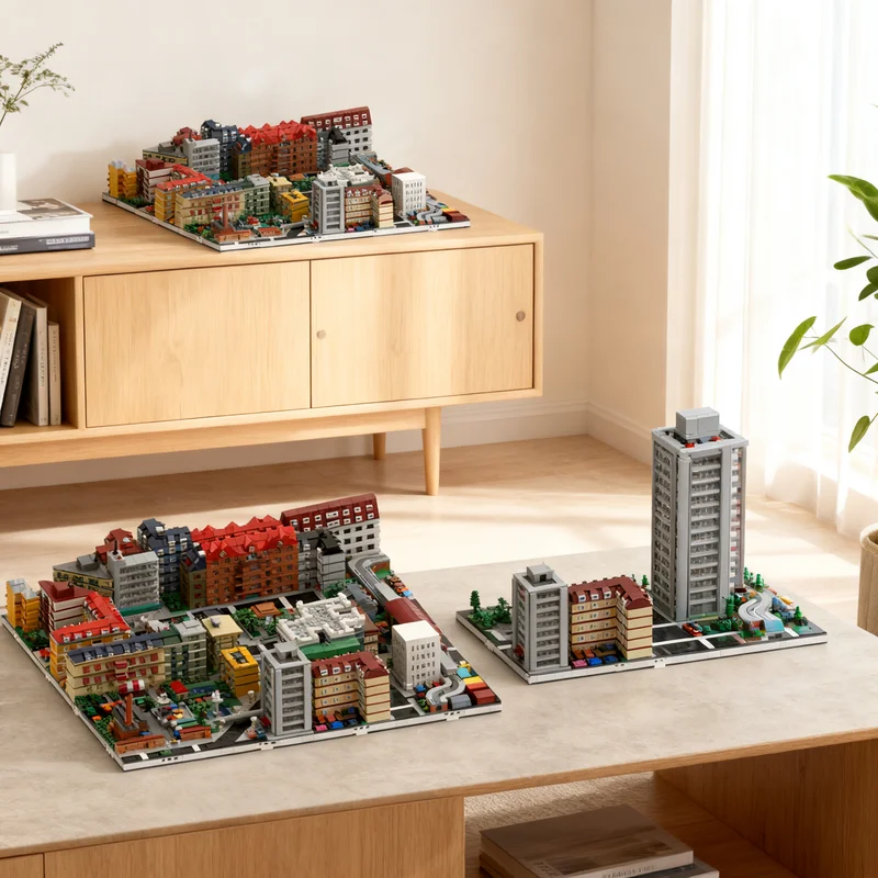 8427pcs MOC Micropolis Collection 1 16 Nice Fitting Modules Model Building Blocks Education Idea Art Craft Creative Birthday
