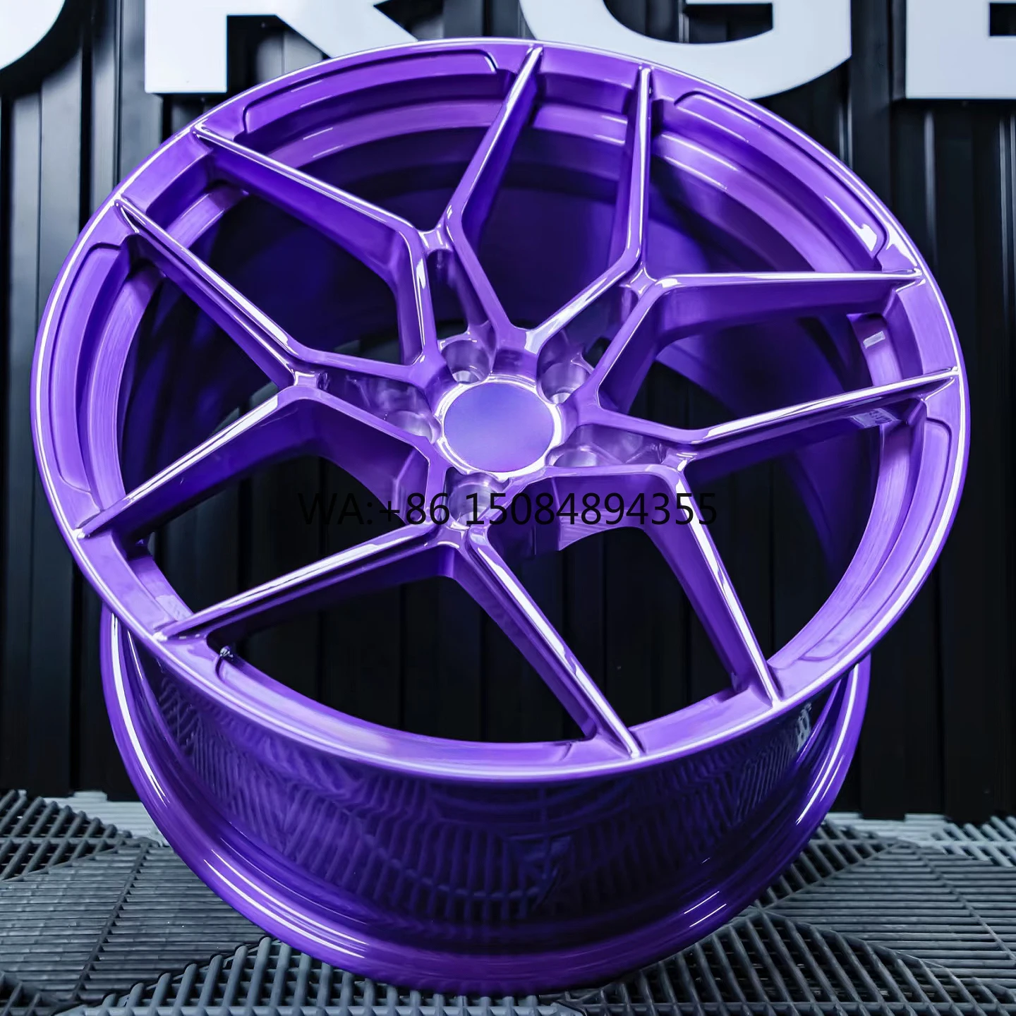 

T6061 Forged Midnight Purple Concave Alloy Wheels OEM Custom Lightweight High Strength Passenger Car Hub Rims