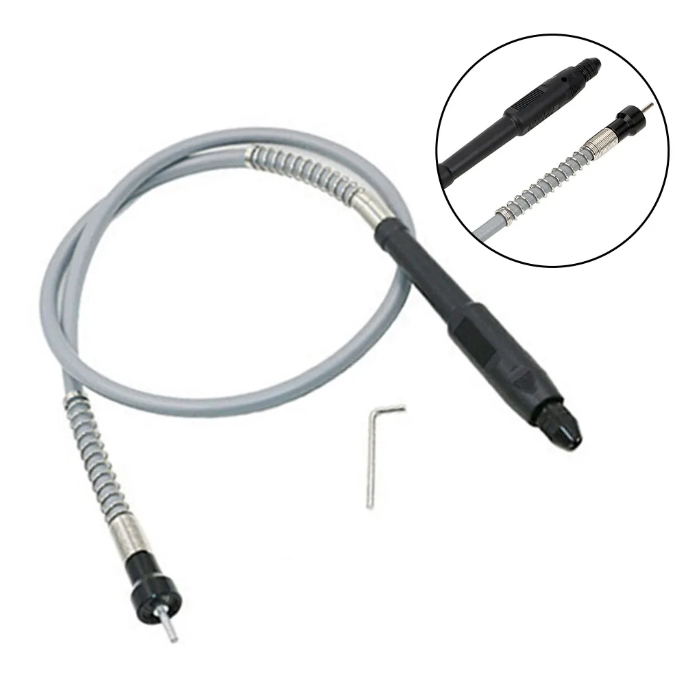 Flexible Shaft Grinder for Rotary Tools with 0.3-3.2mm Three-Jaw Chuck Compatible with Models and Electric Drills