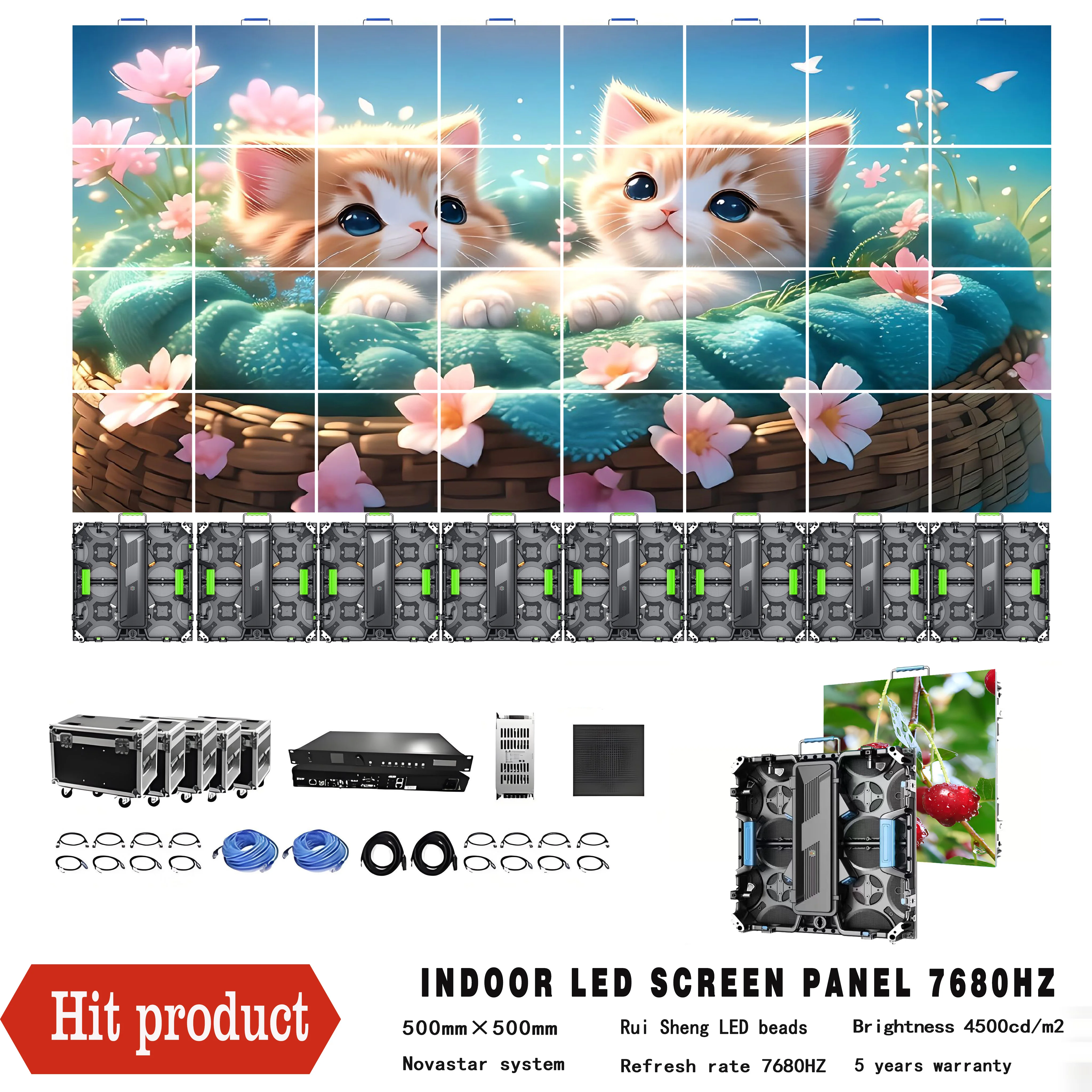 จอวิดีโอวอลล์ LED ความละเอียดสูง P3.91 สีเต็มรูปแบบ สำหรับงานแสดงบนเวที จอโฆษณาให้เช่า