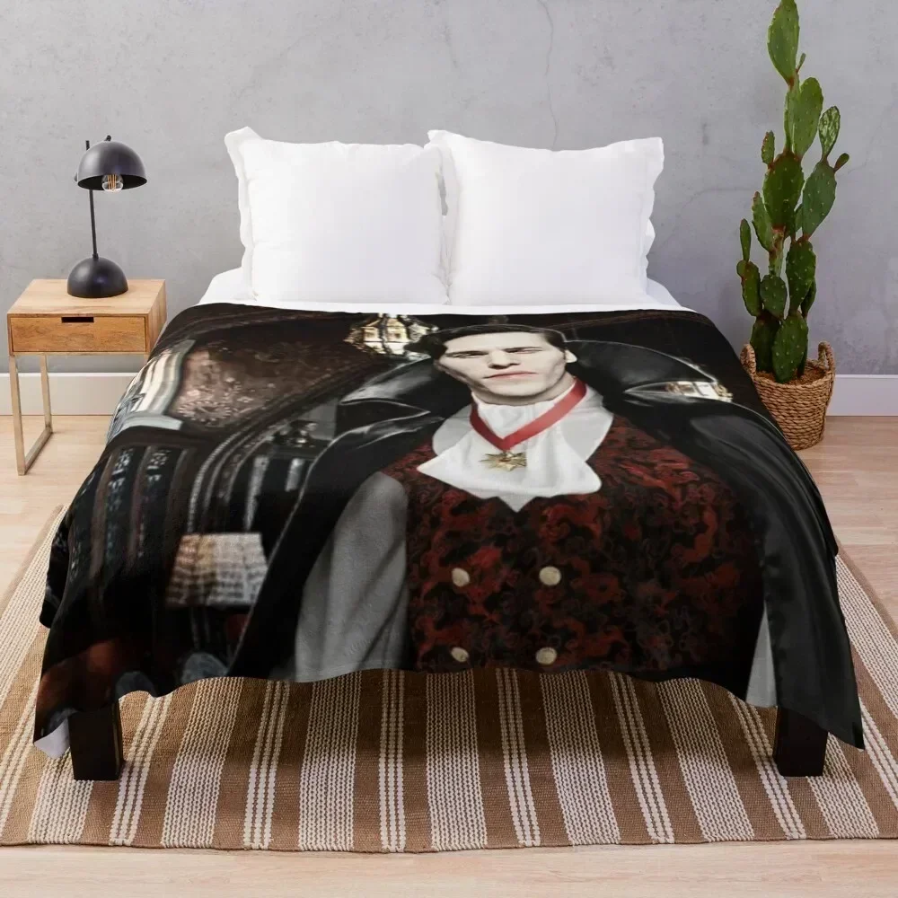 

Vampire Jerma Alt. Throw Blanket Soft Solid Color Blanket for Couch Bed