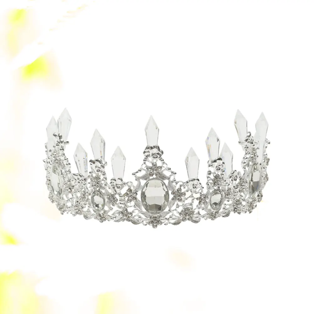 

Хрустальная серебряная корона для торта, тиара, элегантное украшение для торта на день рождения, свадебный головной убор, украшение, свадебная тиара, корона