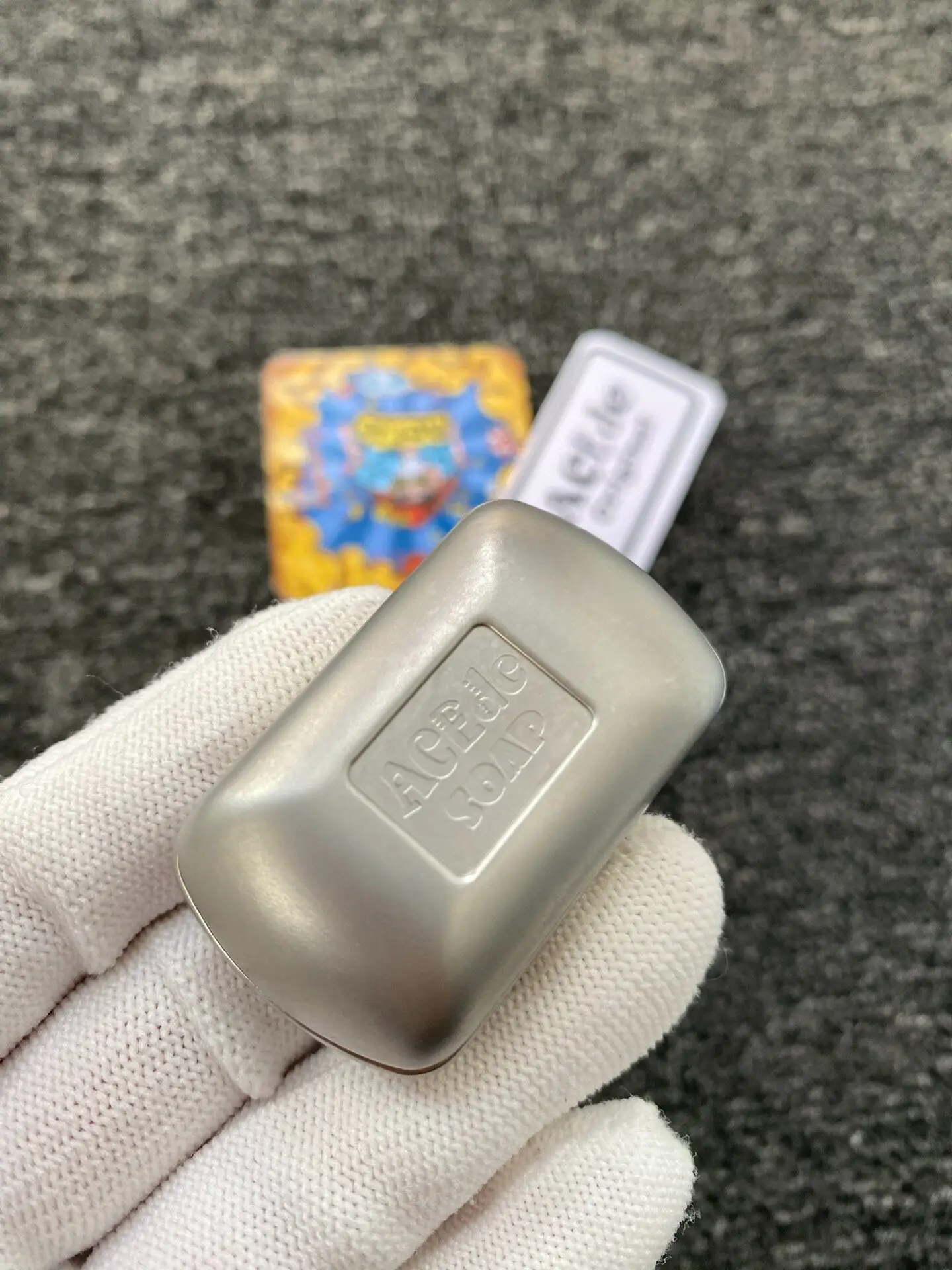Used EDC ACEDC Soap, Stainless Steel Edc Metal Decompression Toy Black Technology Tide Play Push Card