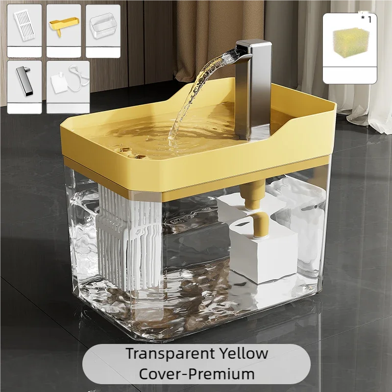 التلقائي 1.5L الحيوانات الأليفة نافورة الماء تصفية كتم وعاء القط موزع للكلاب والقطط تغذية المياه لوازم الترا هادئة الحيوانات الأليفة شارب