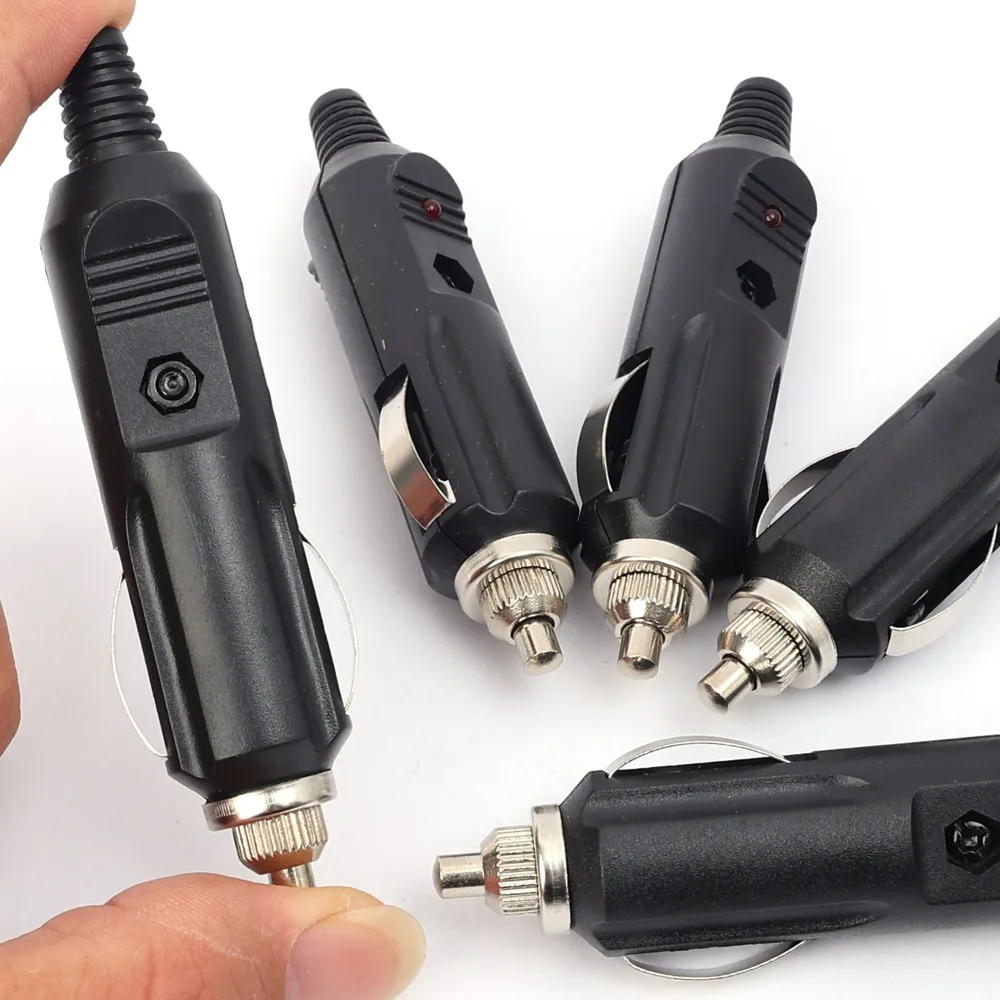 سيارة ولاعة السجائر التوصيل ذكر محول 12 فولت 24 فولت استبدال موصل LED تنصهر للسيارات شاحنة RV قارب كابل إمداد الطاقة رئيس